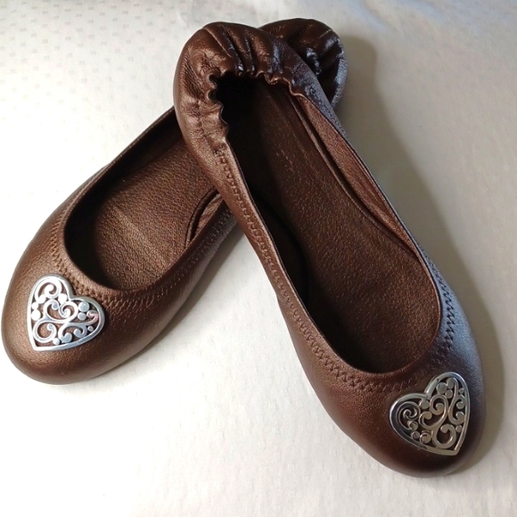 Brighton Shoes - Brighton Brown Ballet Loafer Slipper Shoes